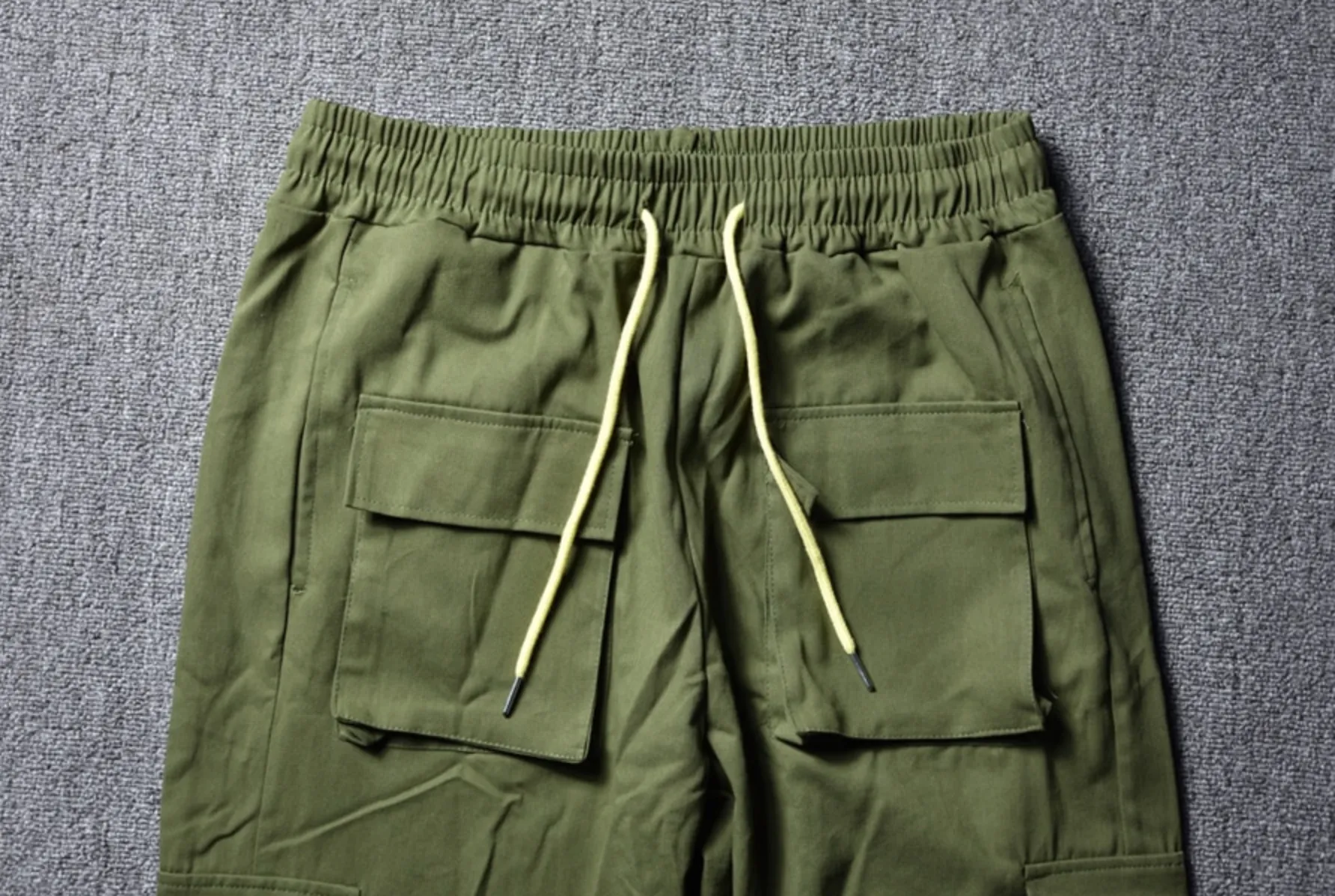 Mens Army Green Street Cargo Pants