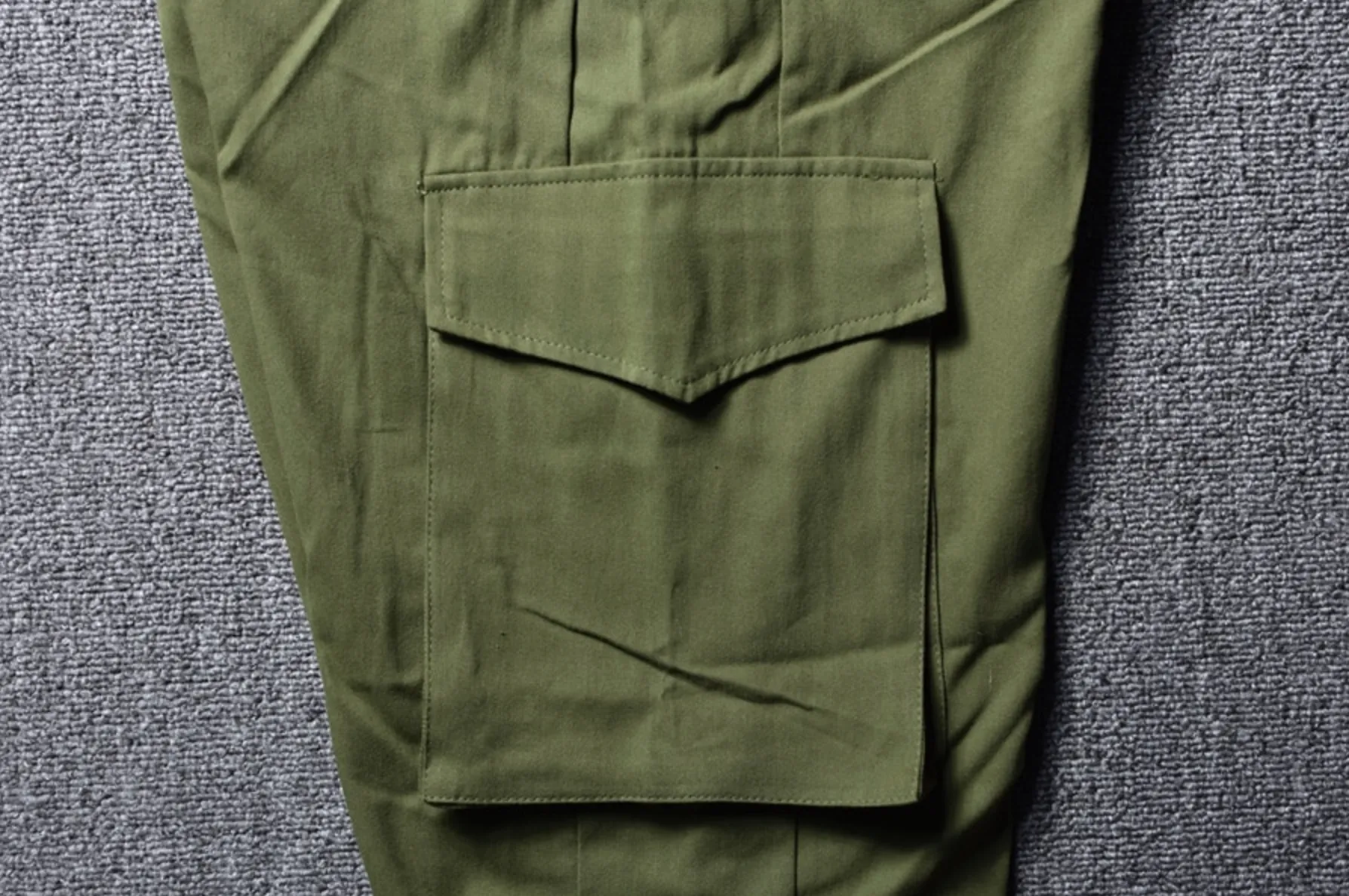 Mens Army Green Street Cargo Pants