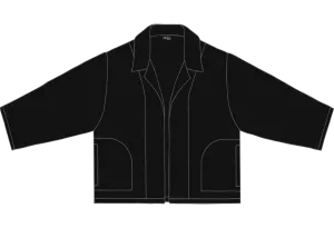 Midnight French Terry Kimono Jacket