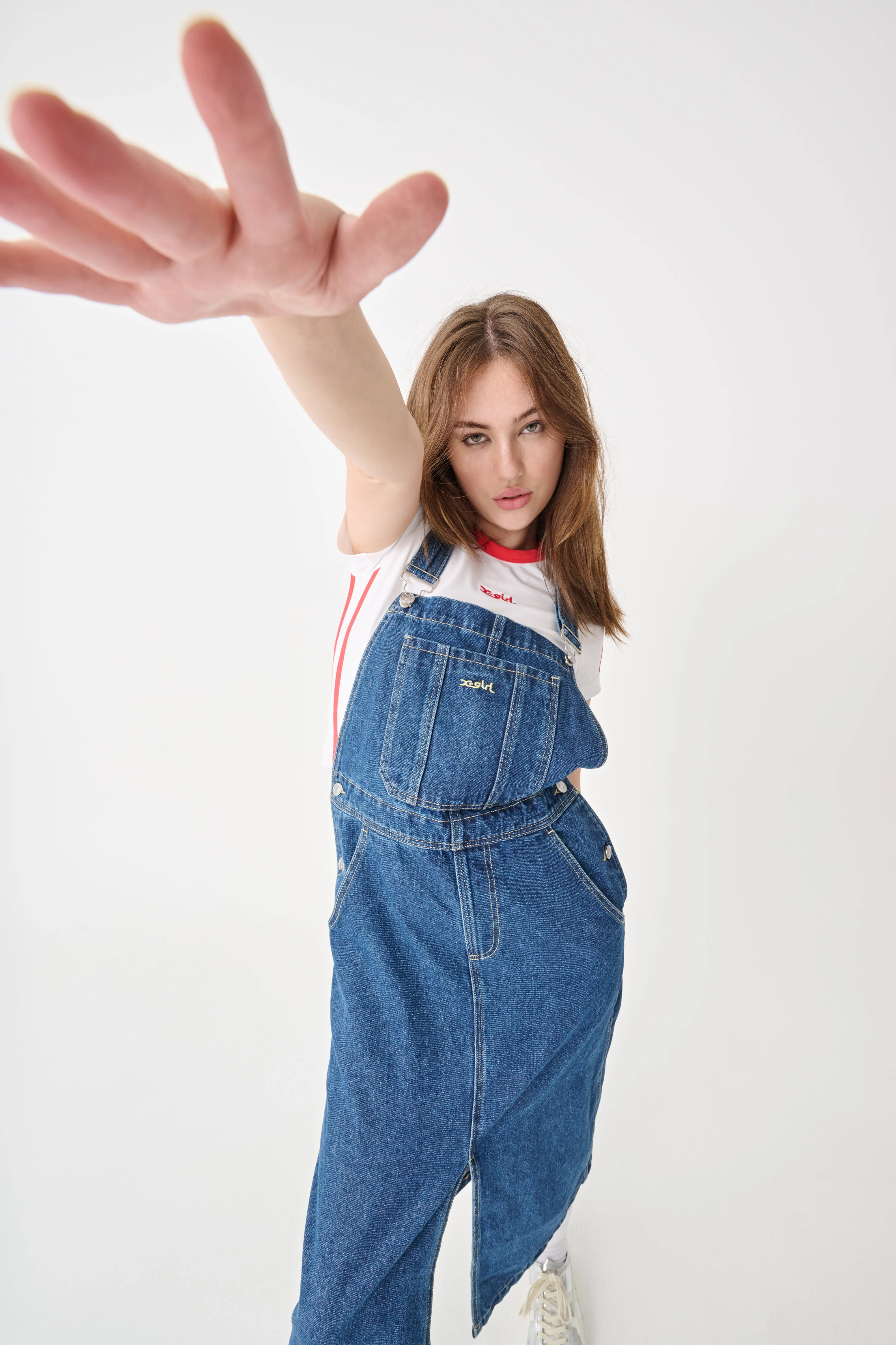 MILLS OVERALL DRESS - Dark Denim