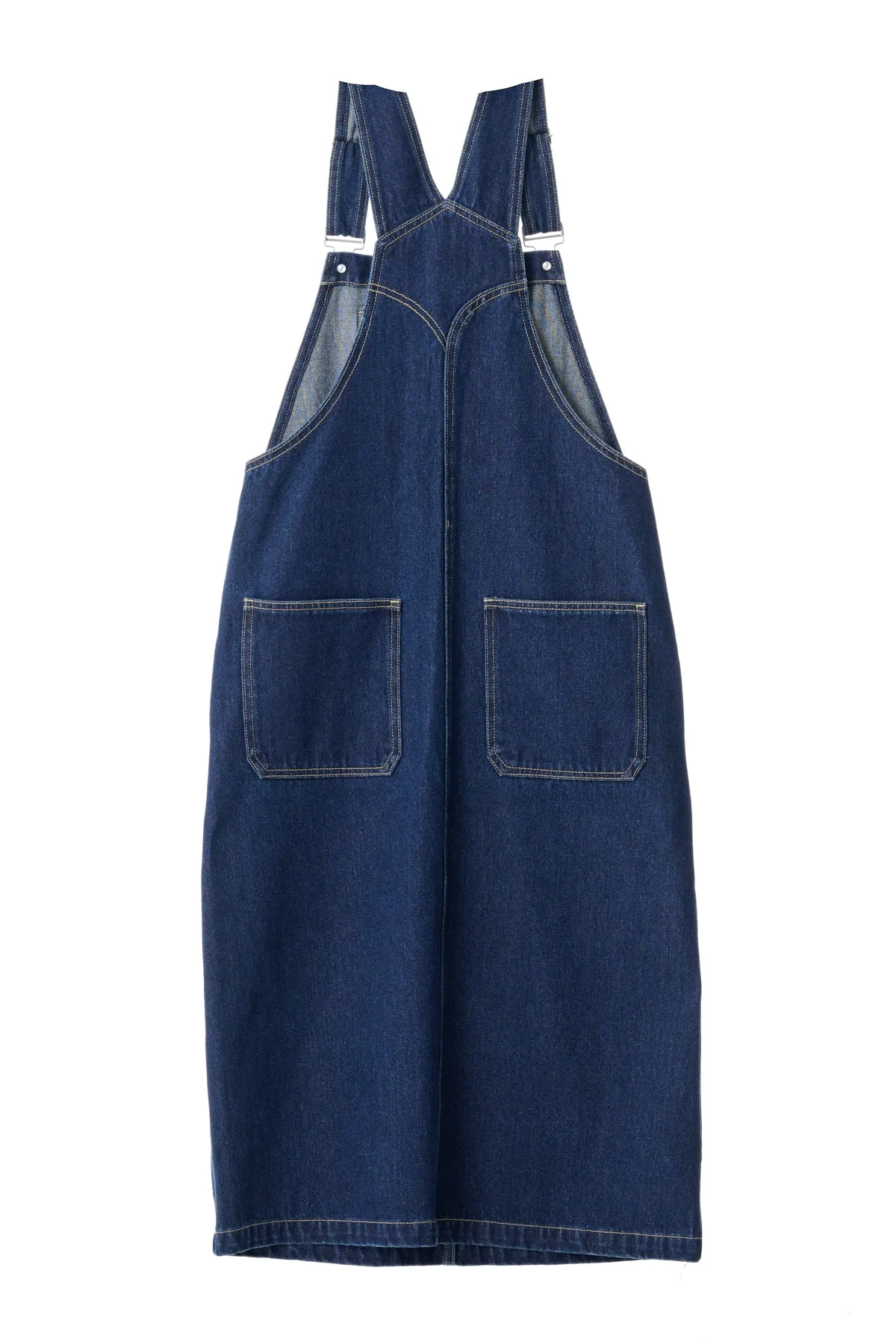 MILLS OVERALL DRESS - Dark Denim