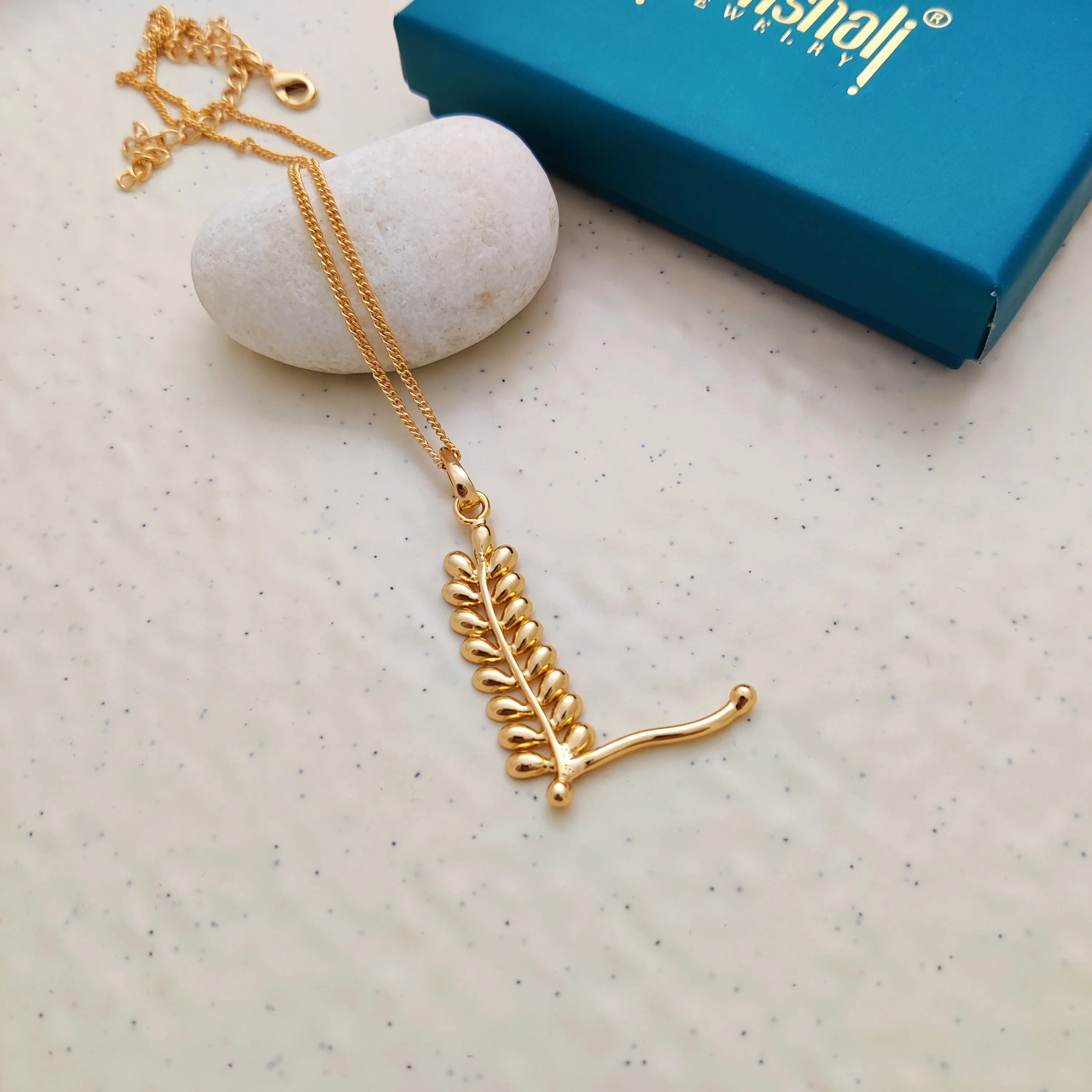Nature's Script--'L' Pendant