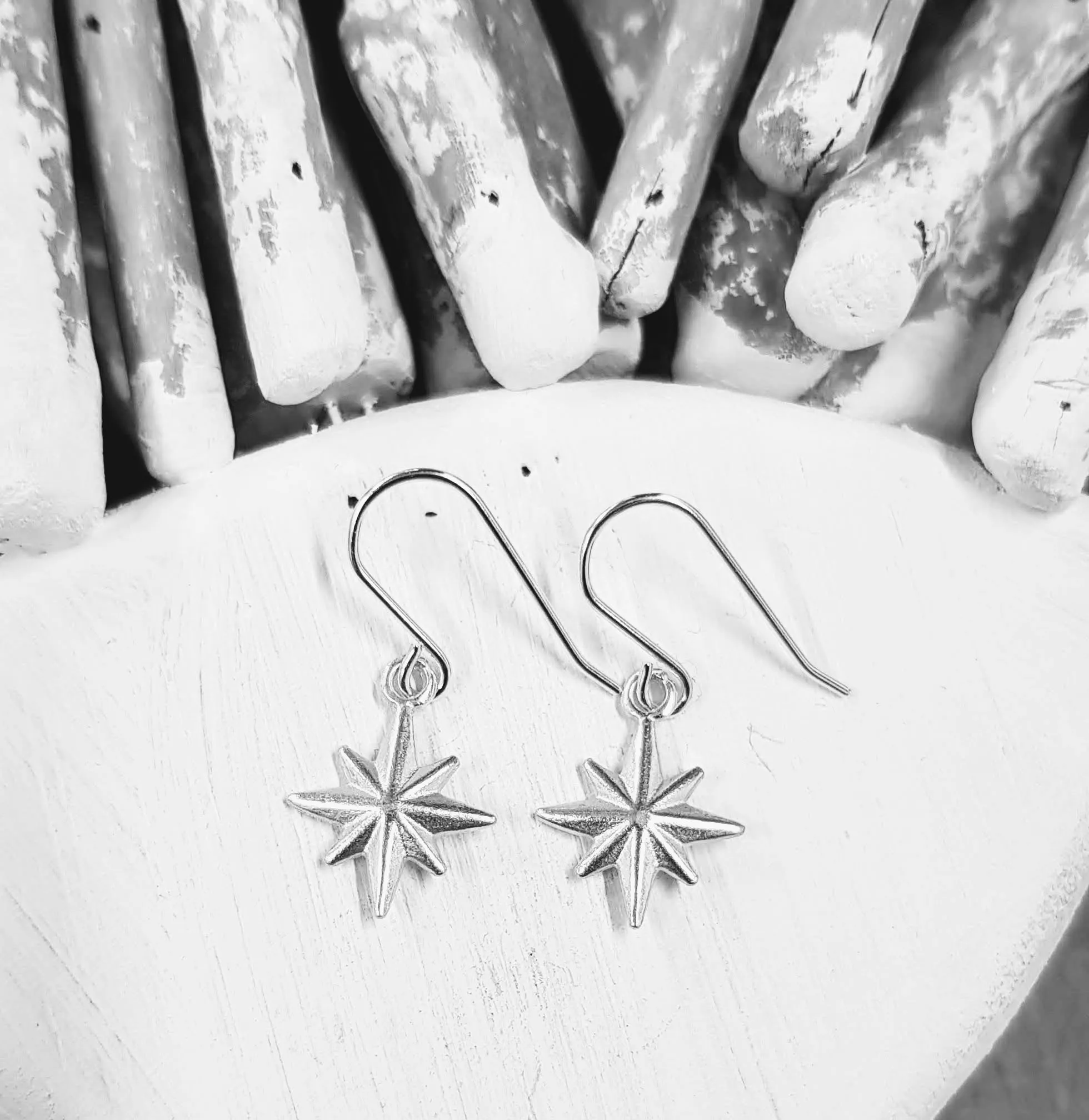 North Star Dangle Earrings