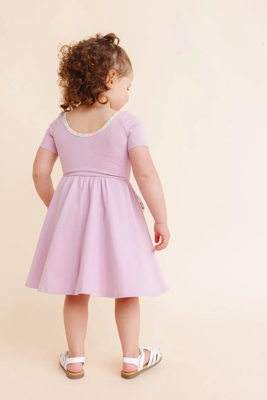 Organic Knit Ballet Dress - Lilac (FINAL SALE)