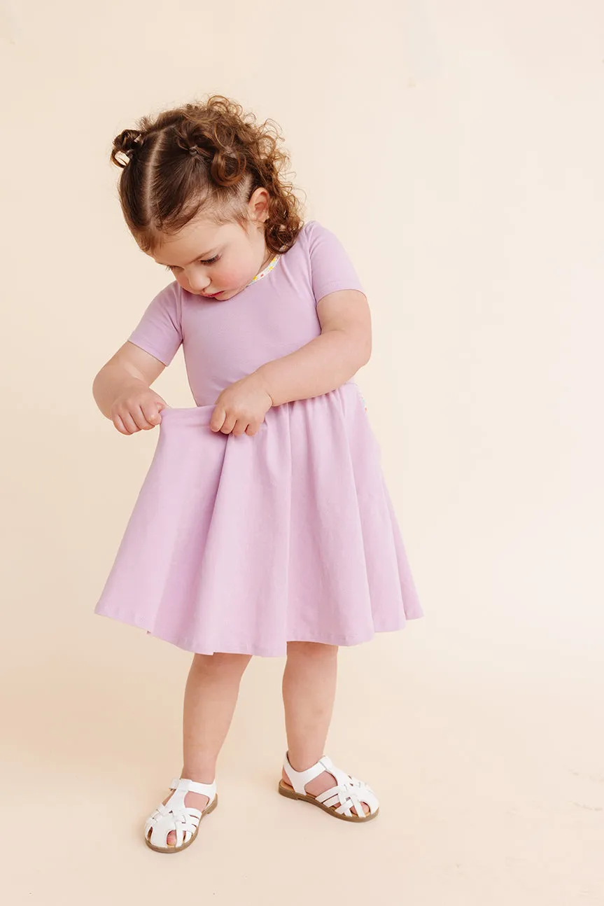 Organic Knit Ballet Dress - Lilac (FINAL SALE)