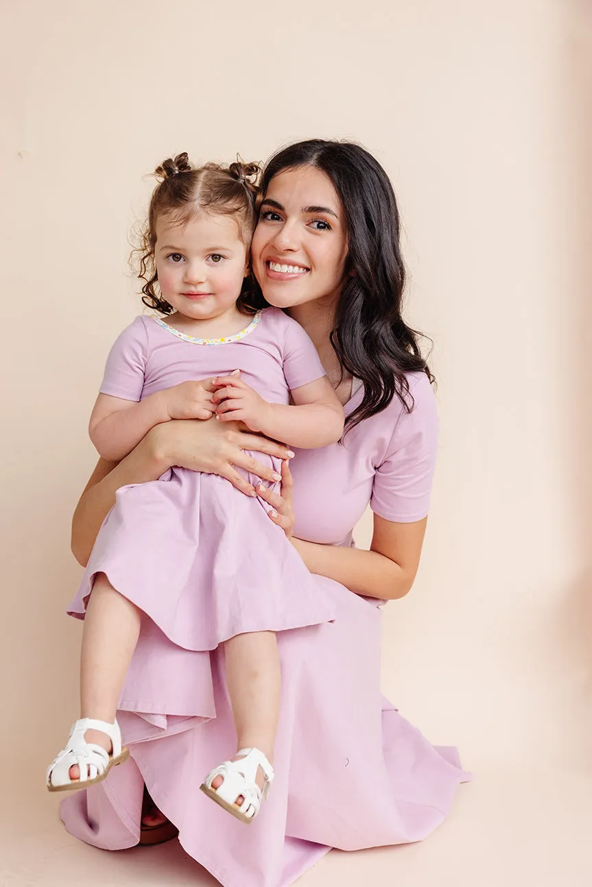 Organic Knit Ballet Dress - Lilac (FINAL SALE)