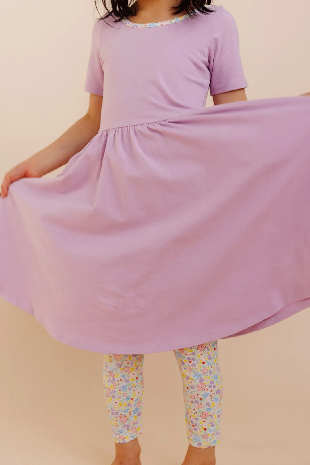 Organic Knit Ballet Dress - Lilac (FINAL SALE)