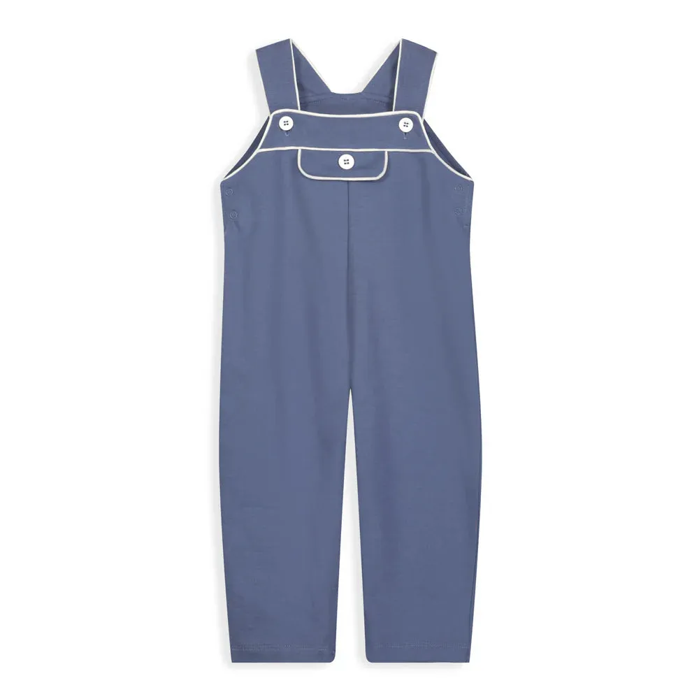 Owen Overall- Steel Blue French Terry