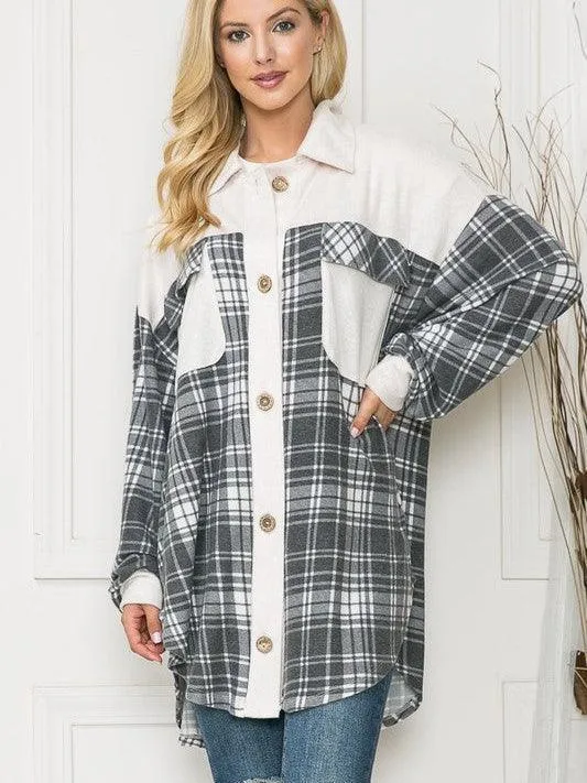 Plaid or No Plaid - Why Choose? Oversized Shacket