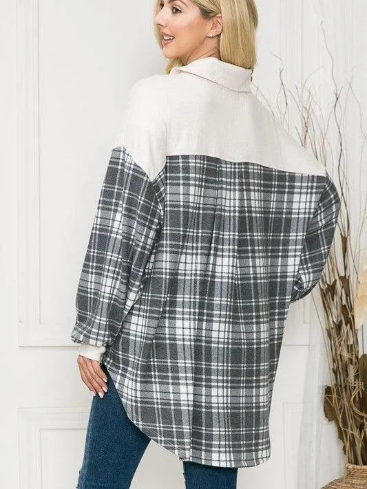 Plaid or No Plaid - Why Choose? Oversized Shacket