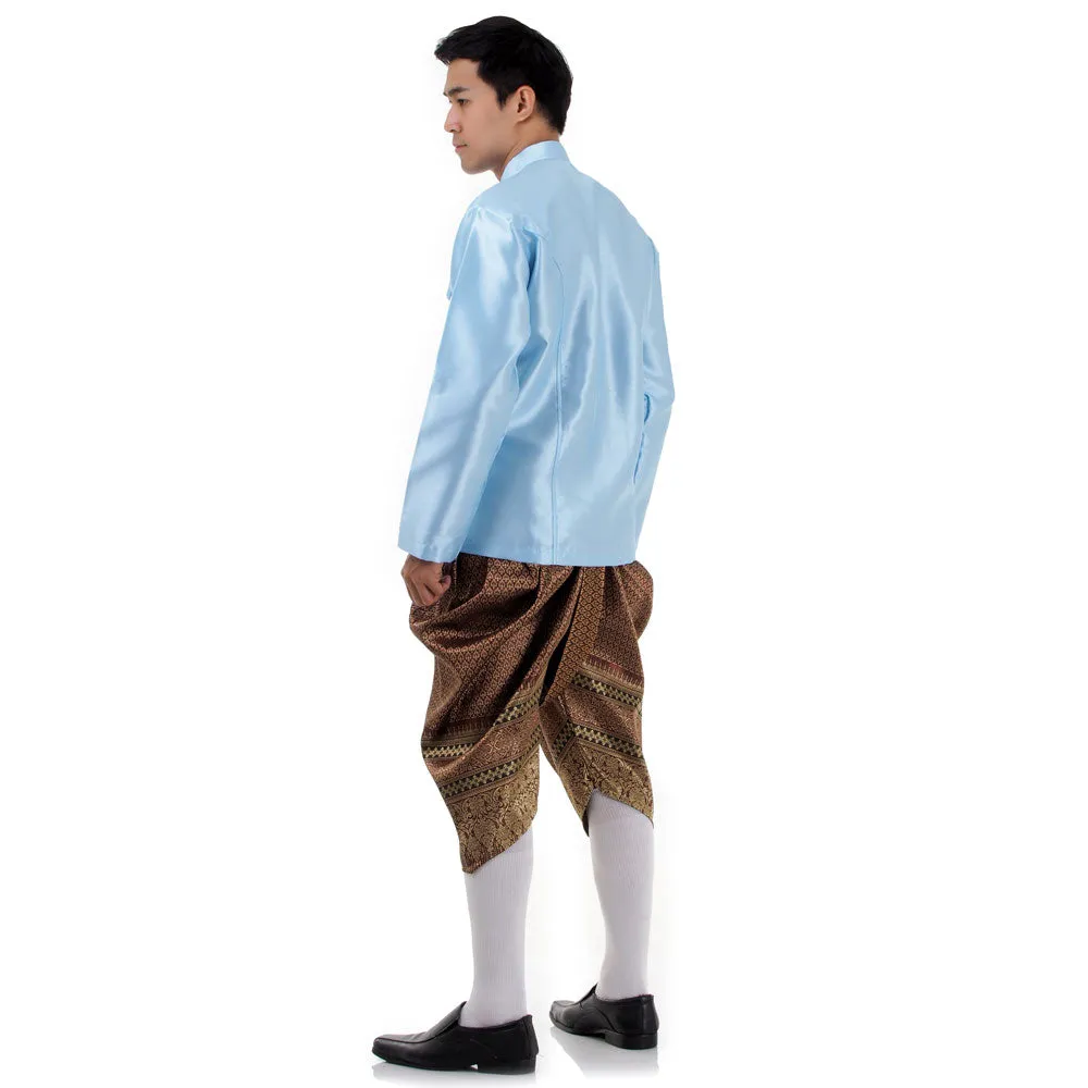 Raj Pattern Men’s Thai Attire Elegant Look