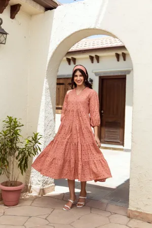 Redwood schiffly cotton dress