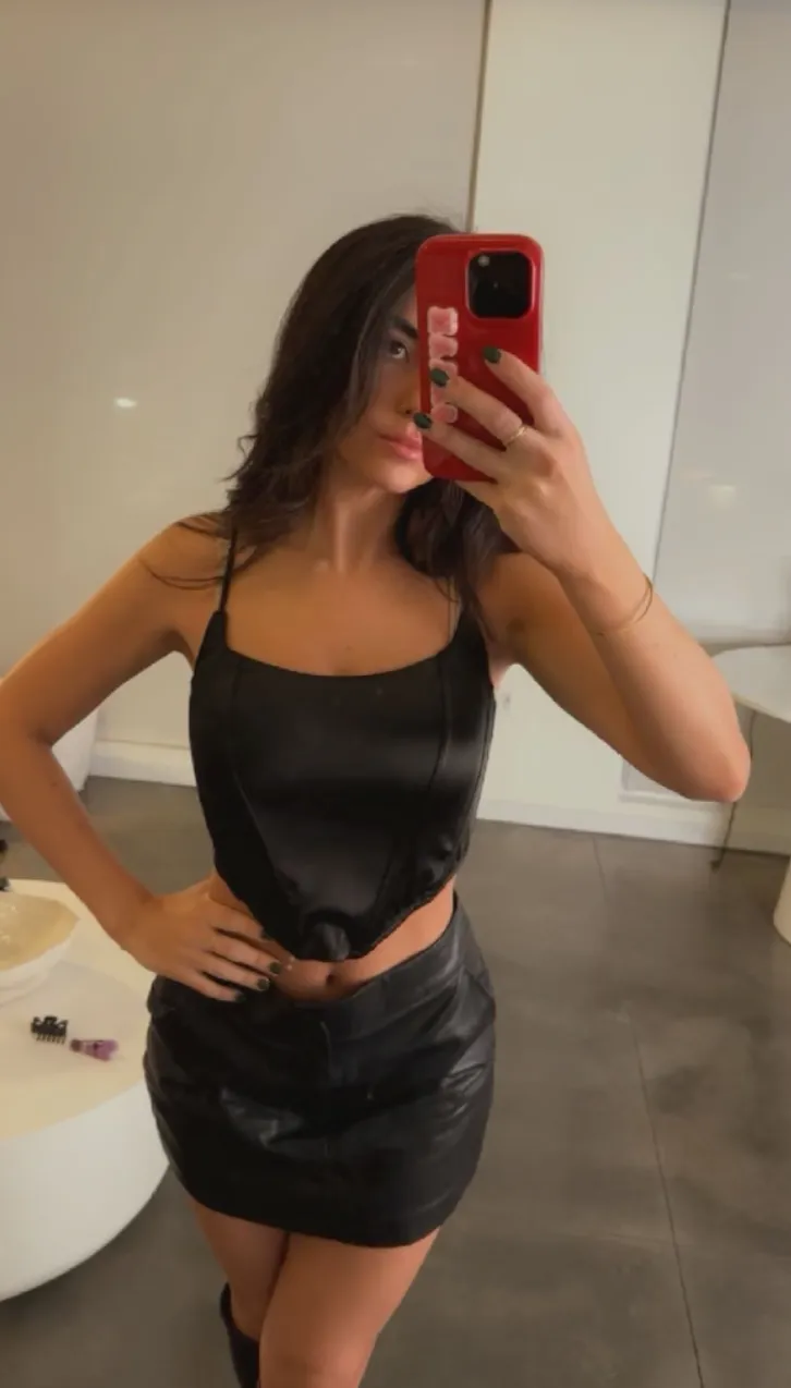 Satin Tie Back Corset Top