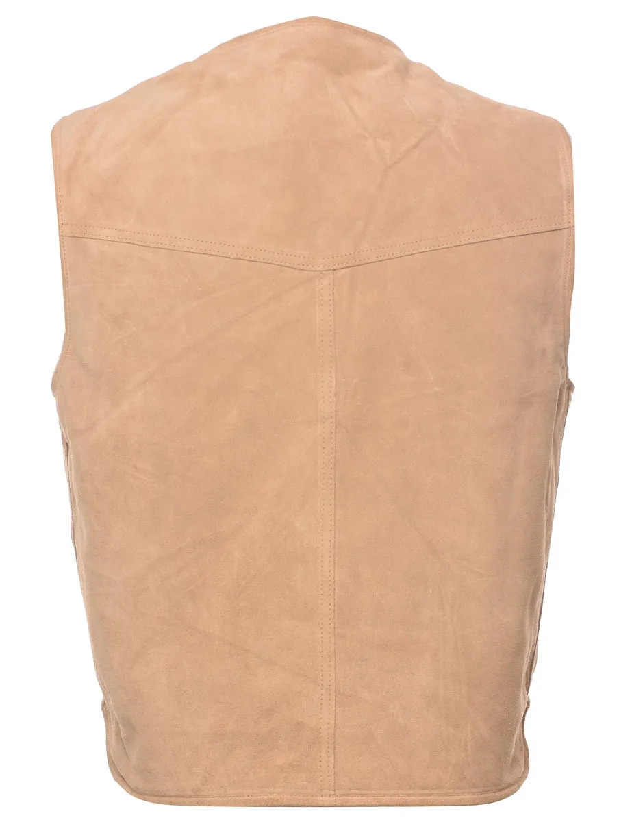 Sears Shearling Suede Waistcoat - L