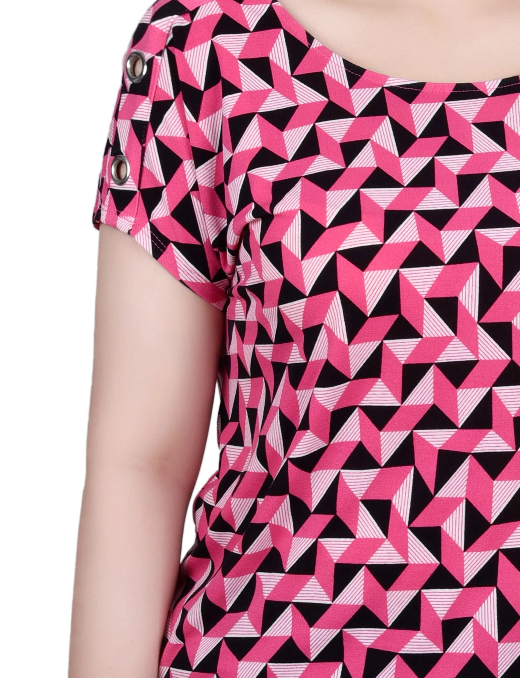 Short Sleeve Extended Sleeve Tunic Top