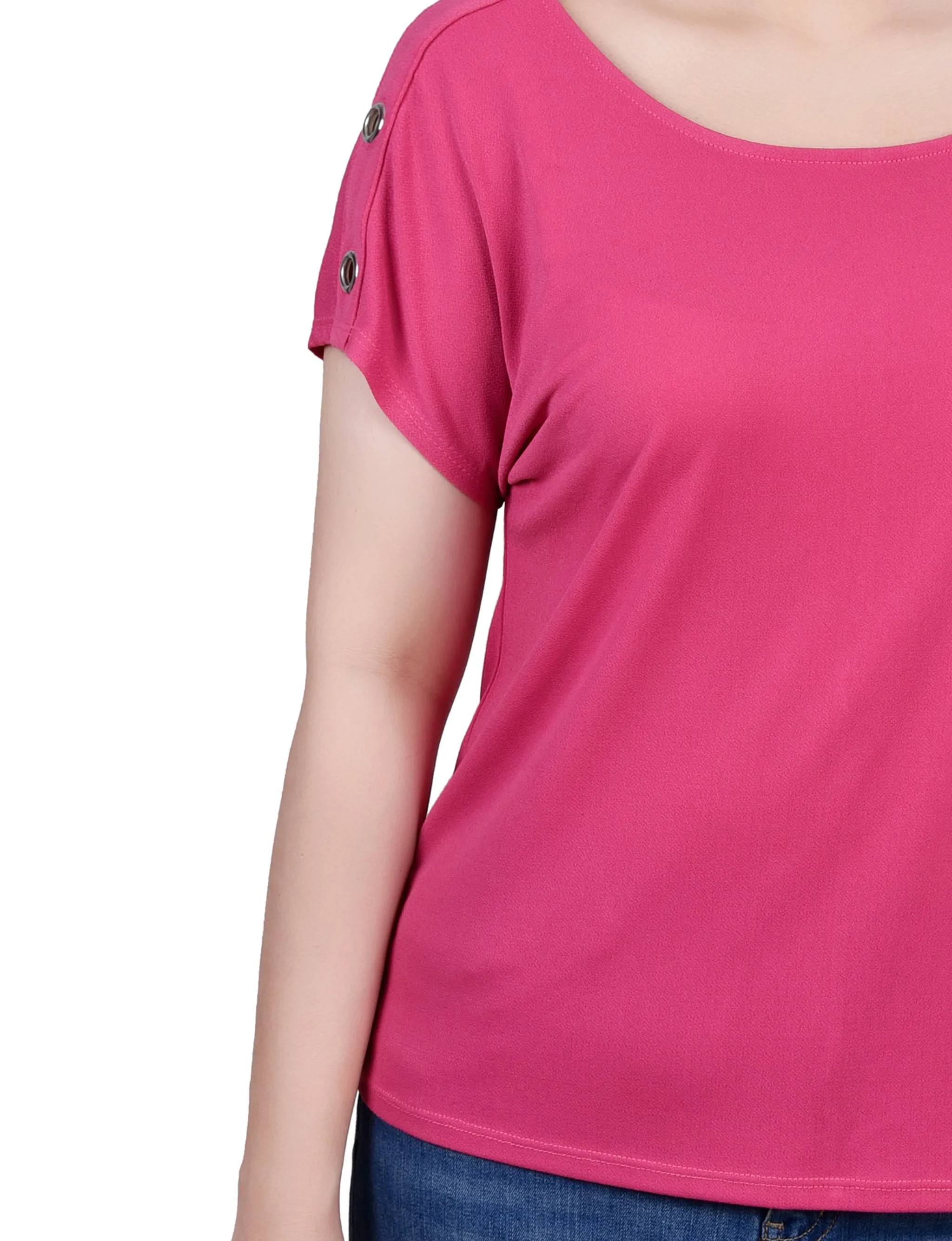 Short Sleeve Extended Sleeve Tunic Top