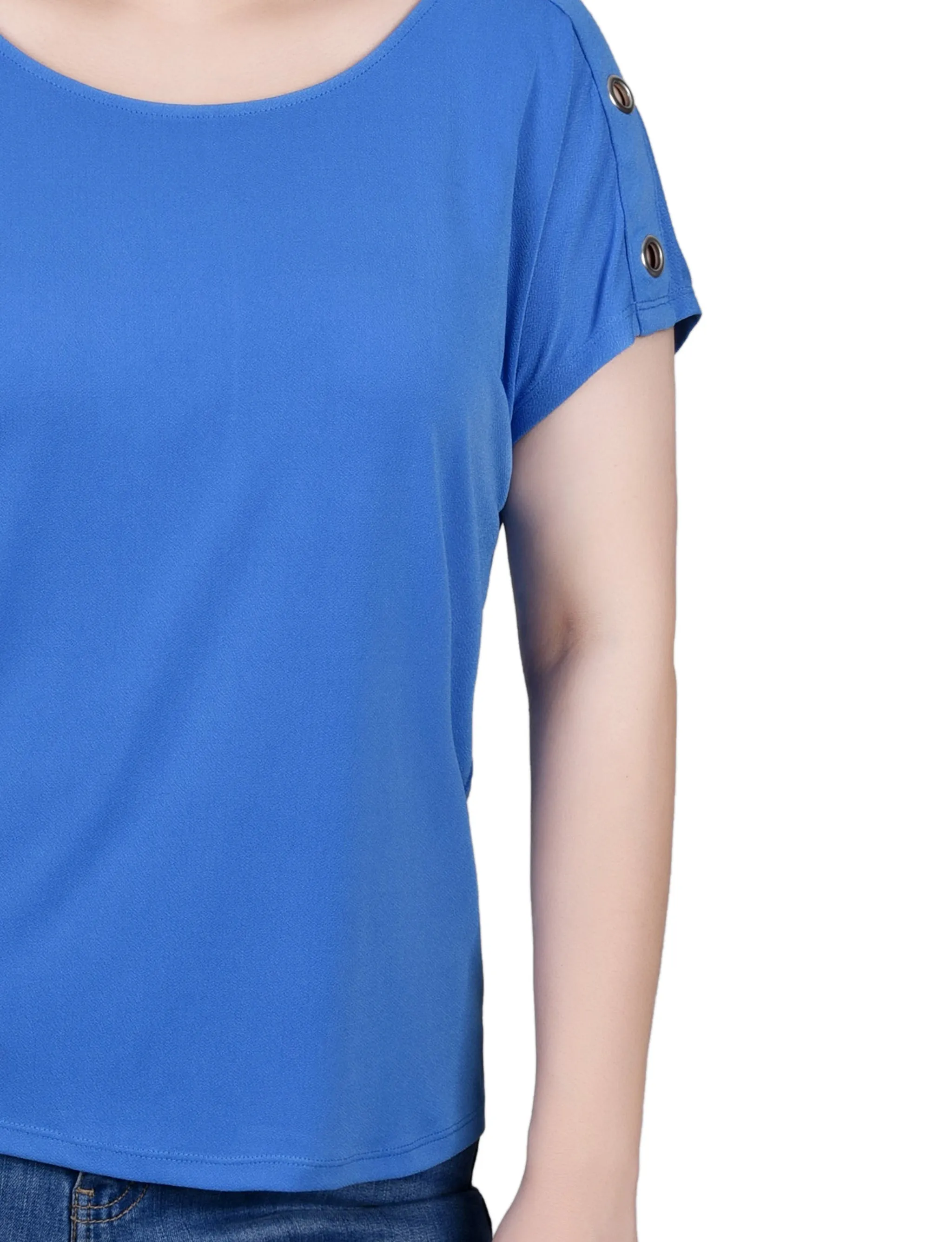 Short Sleeve Extended Sleeve Tunic Top