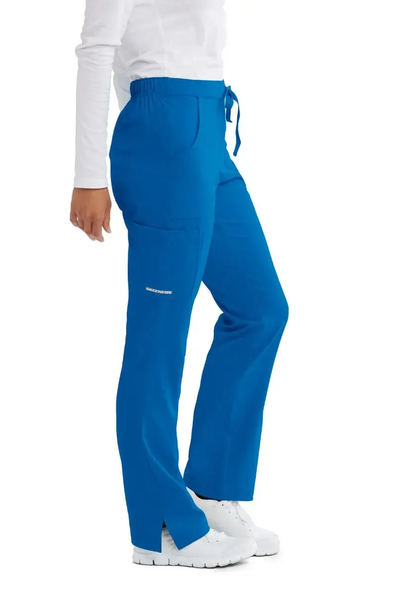 Skechers Women's Reliance Cargo Scrub Pants | New Royal