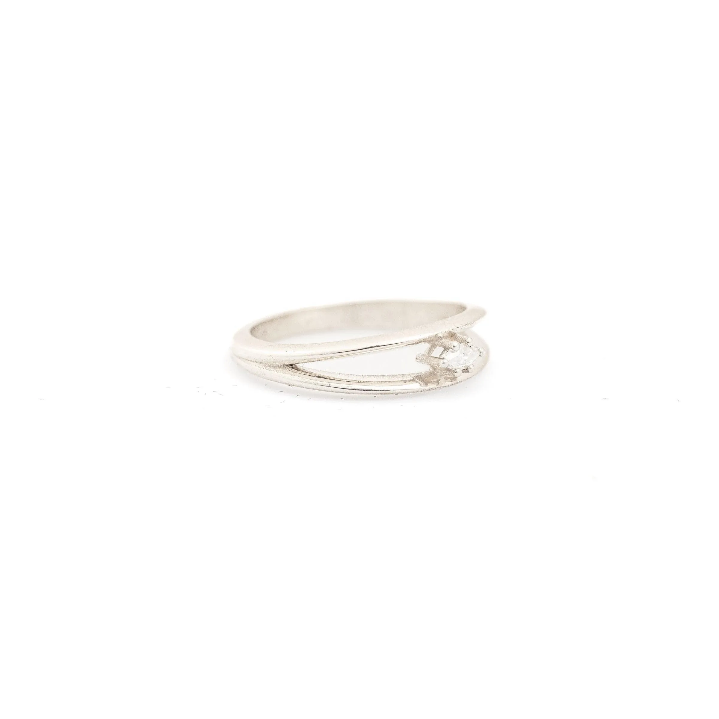 Split Shank with Marquise Moissanite
