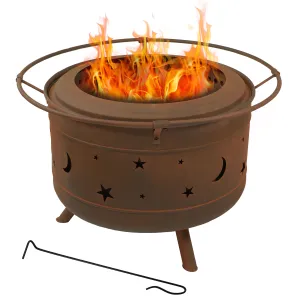Sunnydaze Cosmic Outdoor Smokeless Fire Pit - 30"