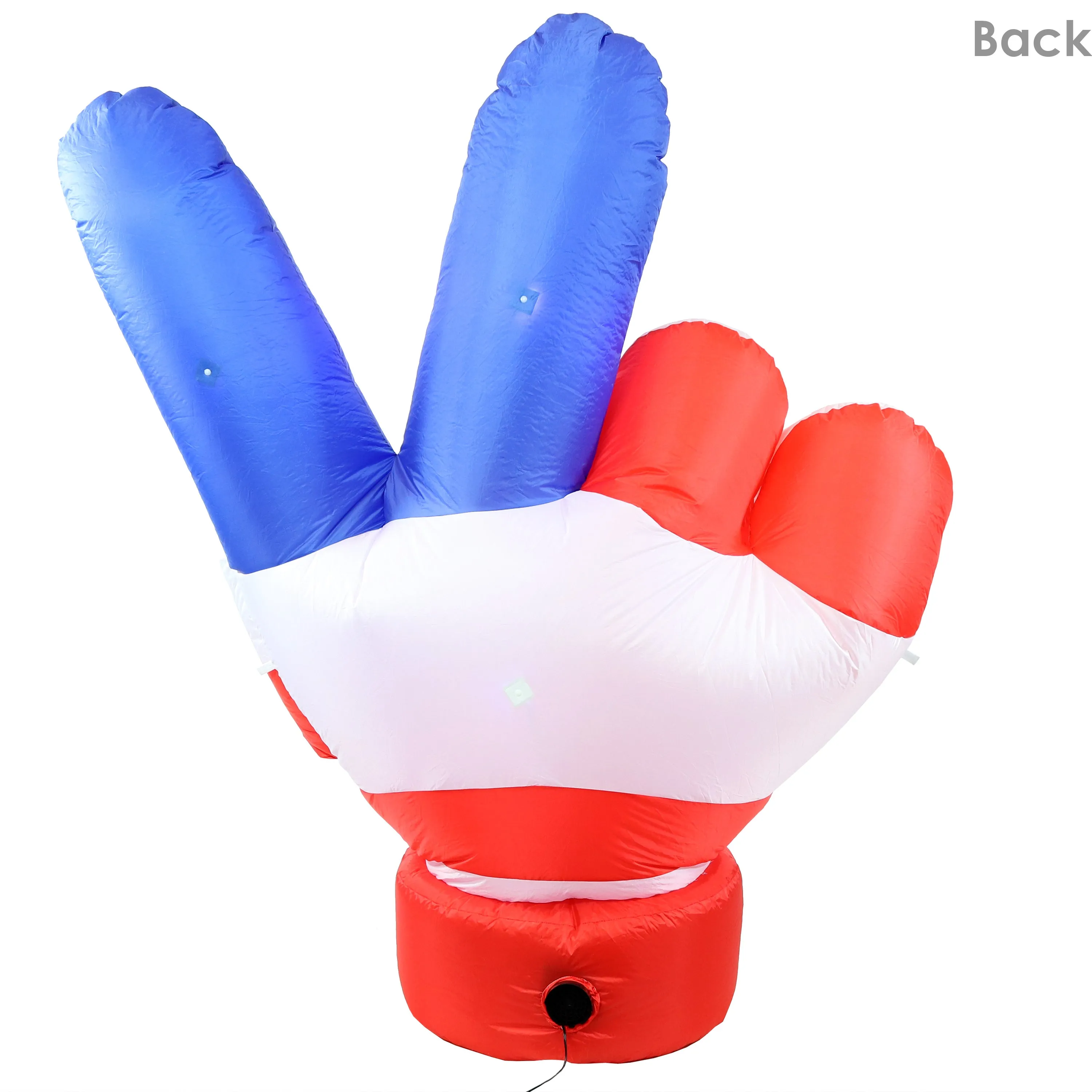 Sunnydaze Peace, Love, and Freedom 4th of July Inflatable Yard Decoration - 5'