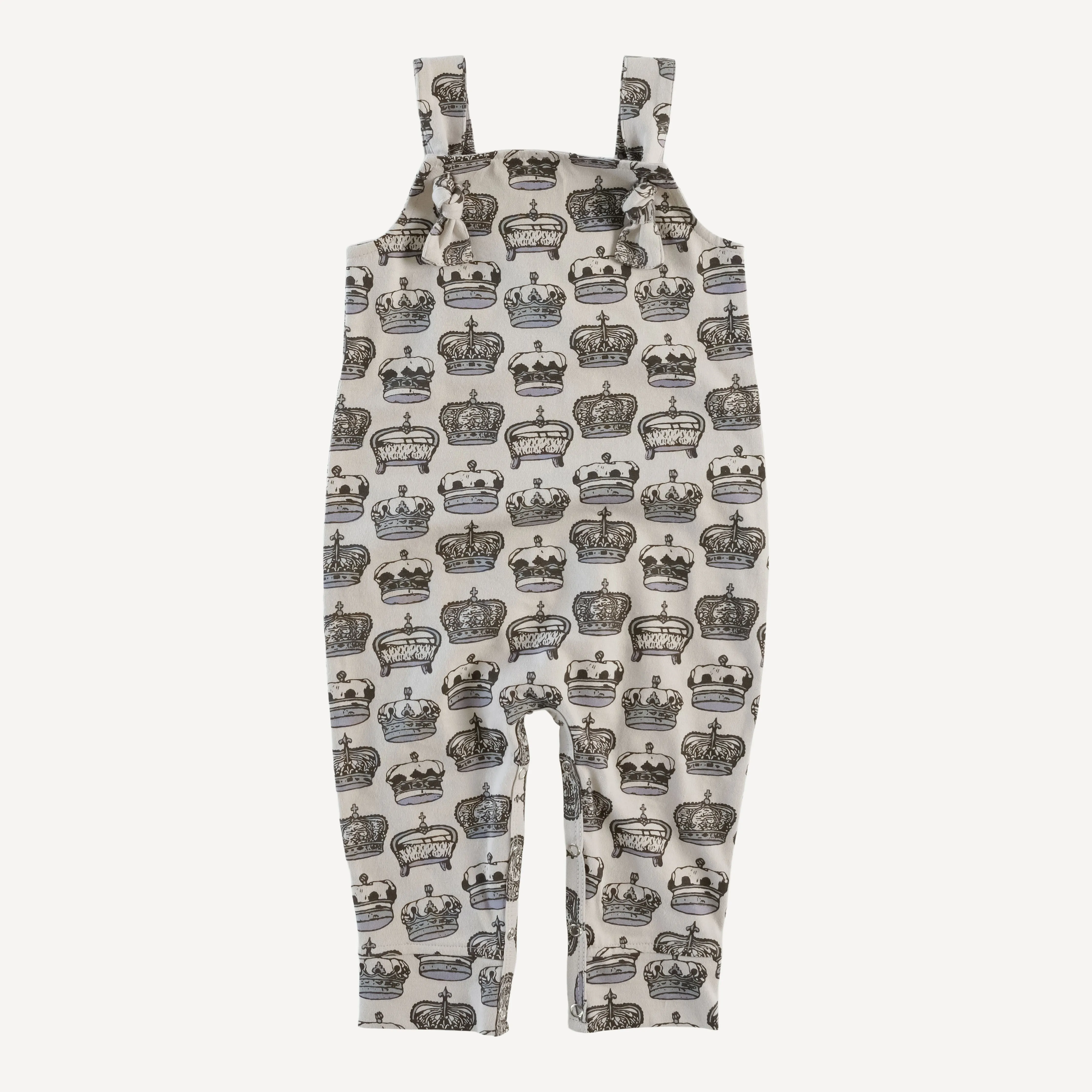 tie overall jumpsuit | crowns | organic cotton jersey