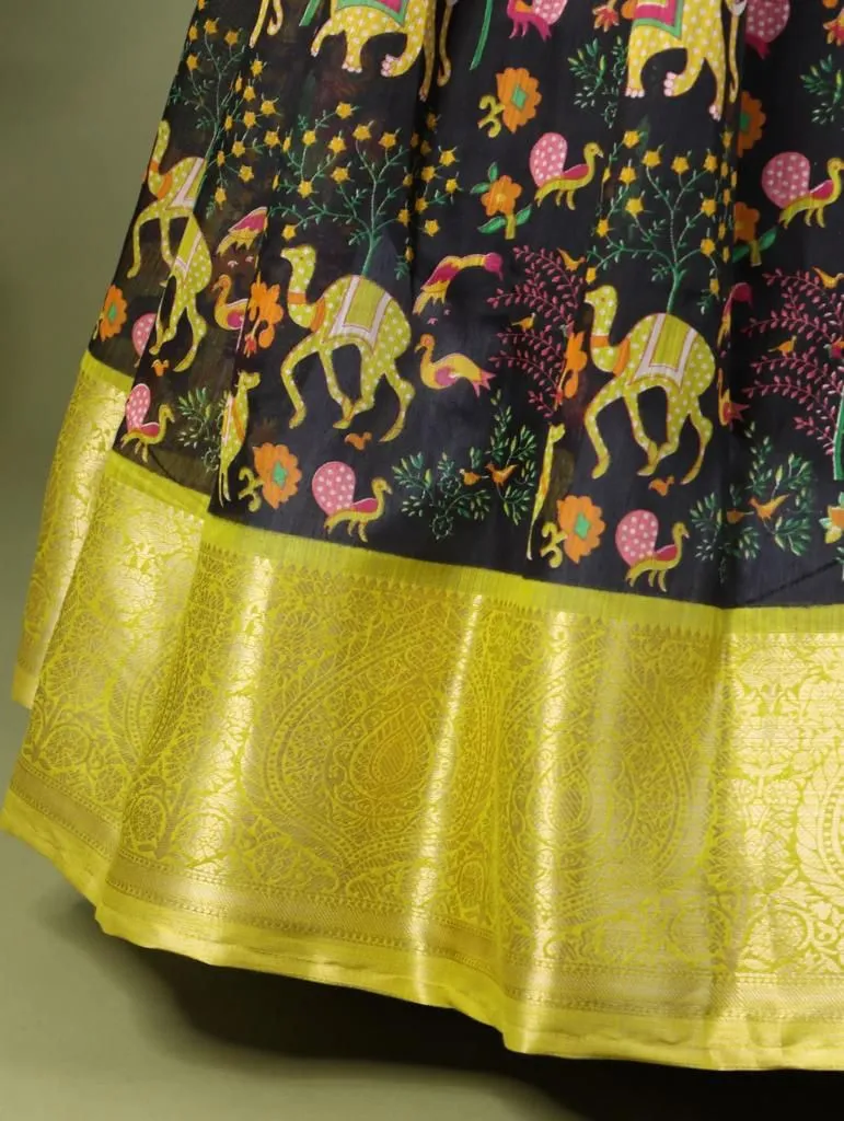 Trendy Kalamkari South Gown