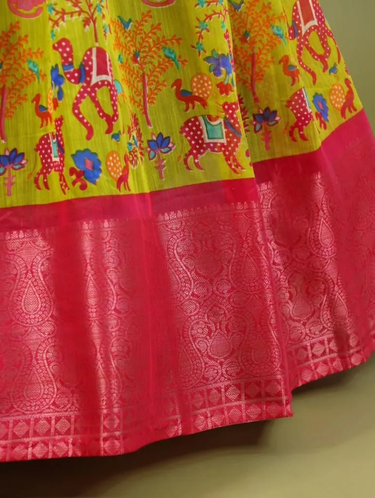 Trendy Kalamkari South Gown