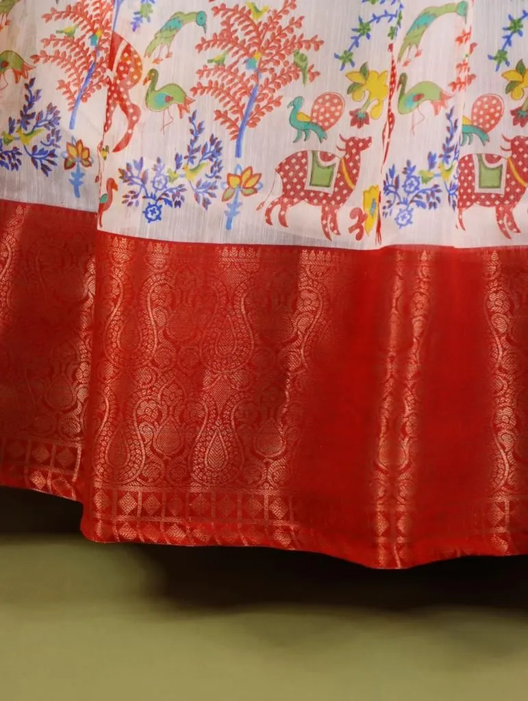 Trendy Kalamkari South Gown