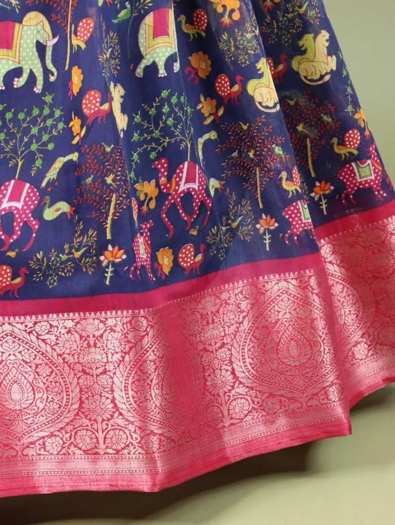 Trendy Kalamkari South Gown