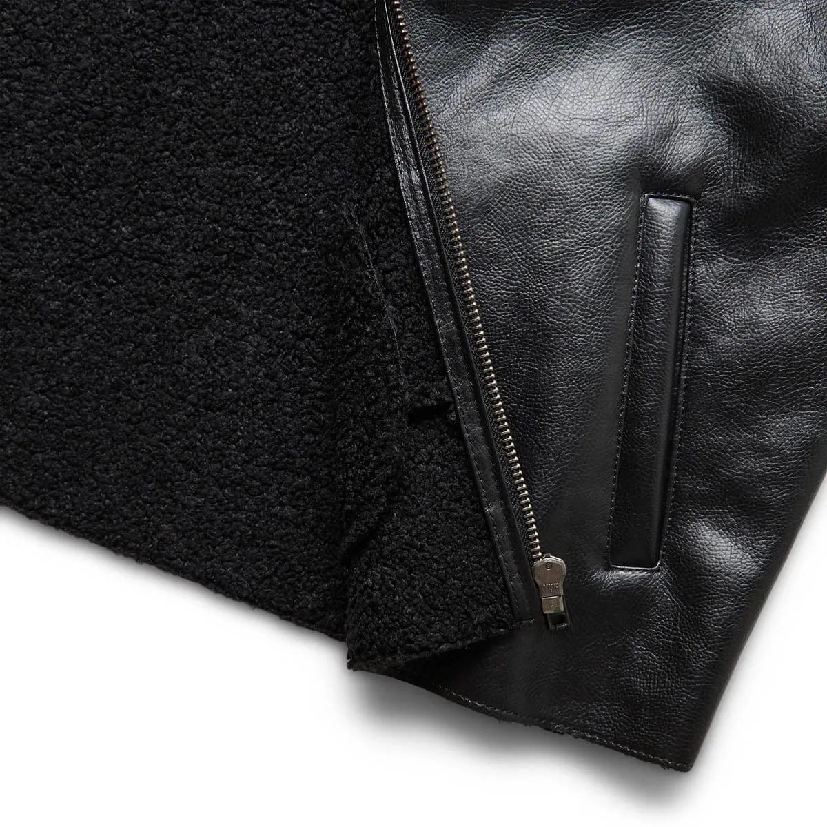 VARSITY LEATHER JACKET WOVEN