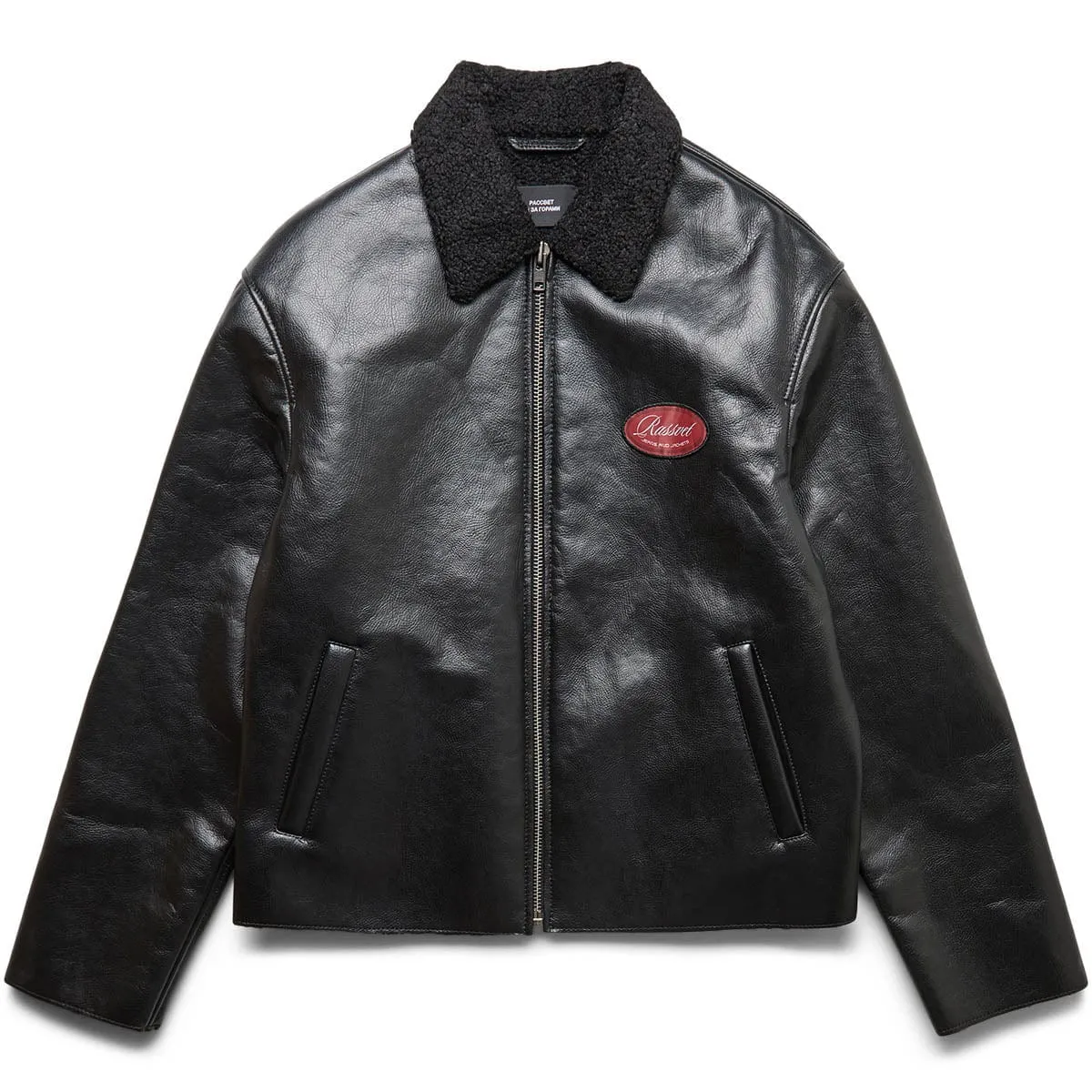 VARSITY LEATHER JACKET WOVEN