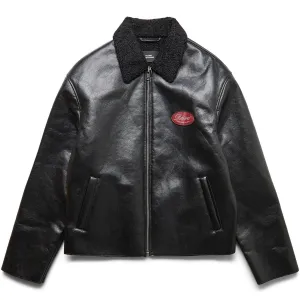 VARSITY LEATHER JACKET WOVEN