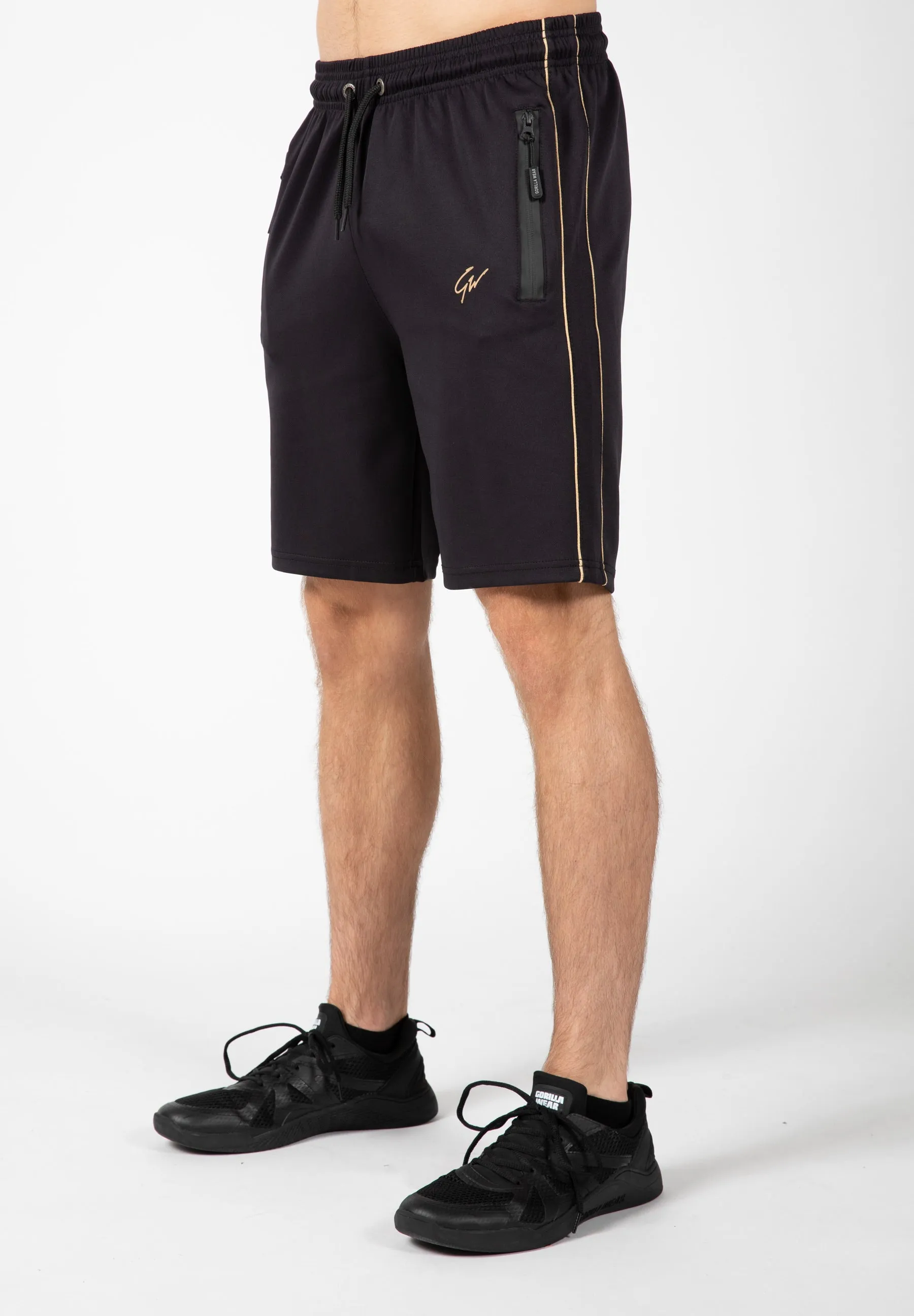Wenden Track Shorts -Black/Gold
