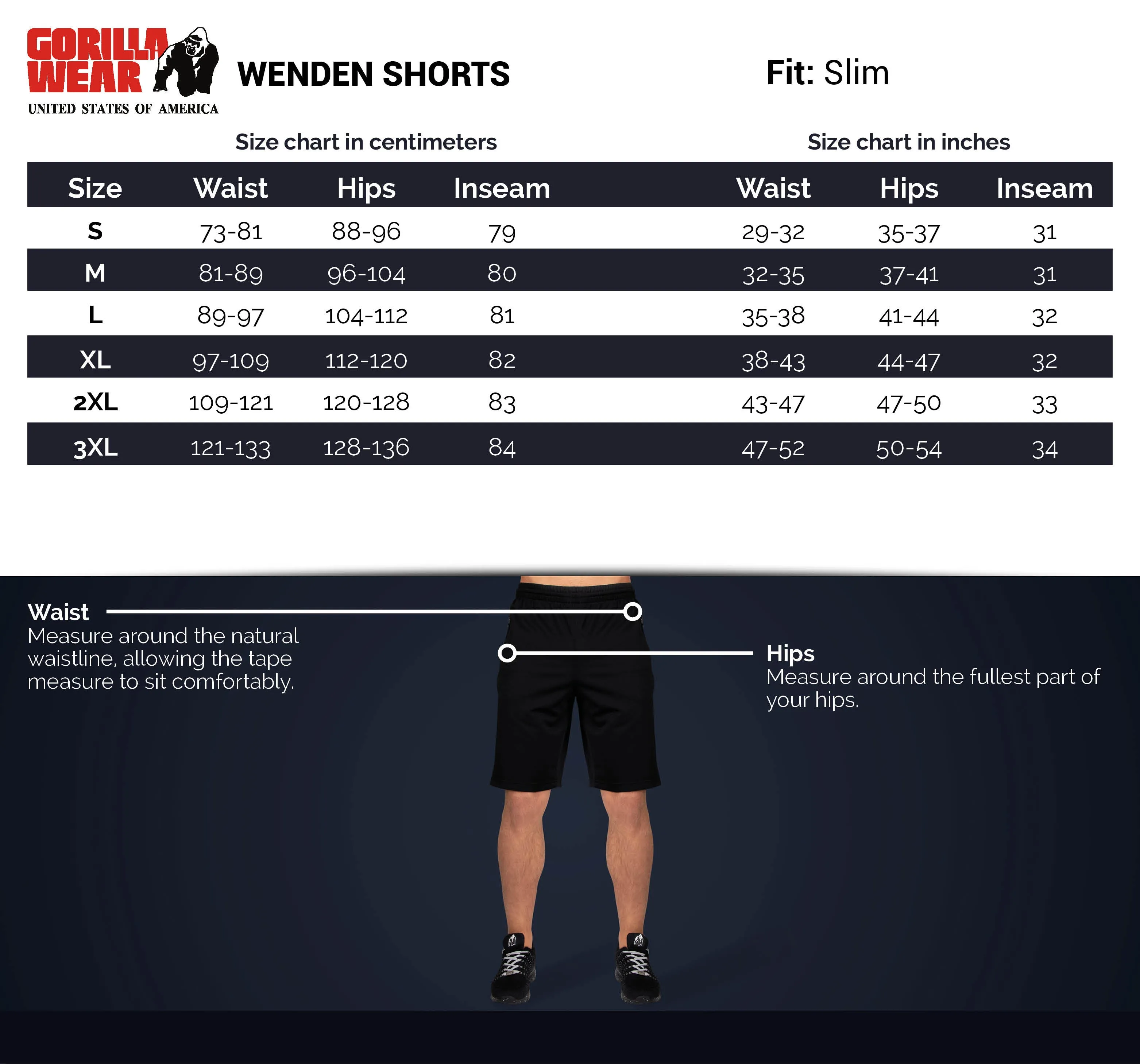 Wenden Track Shorts -Black/Gold