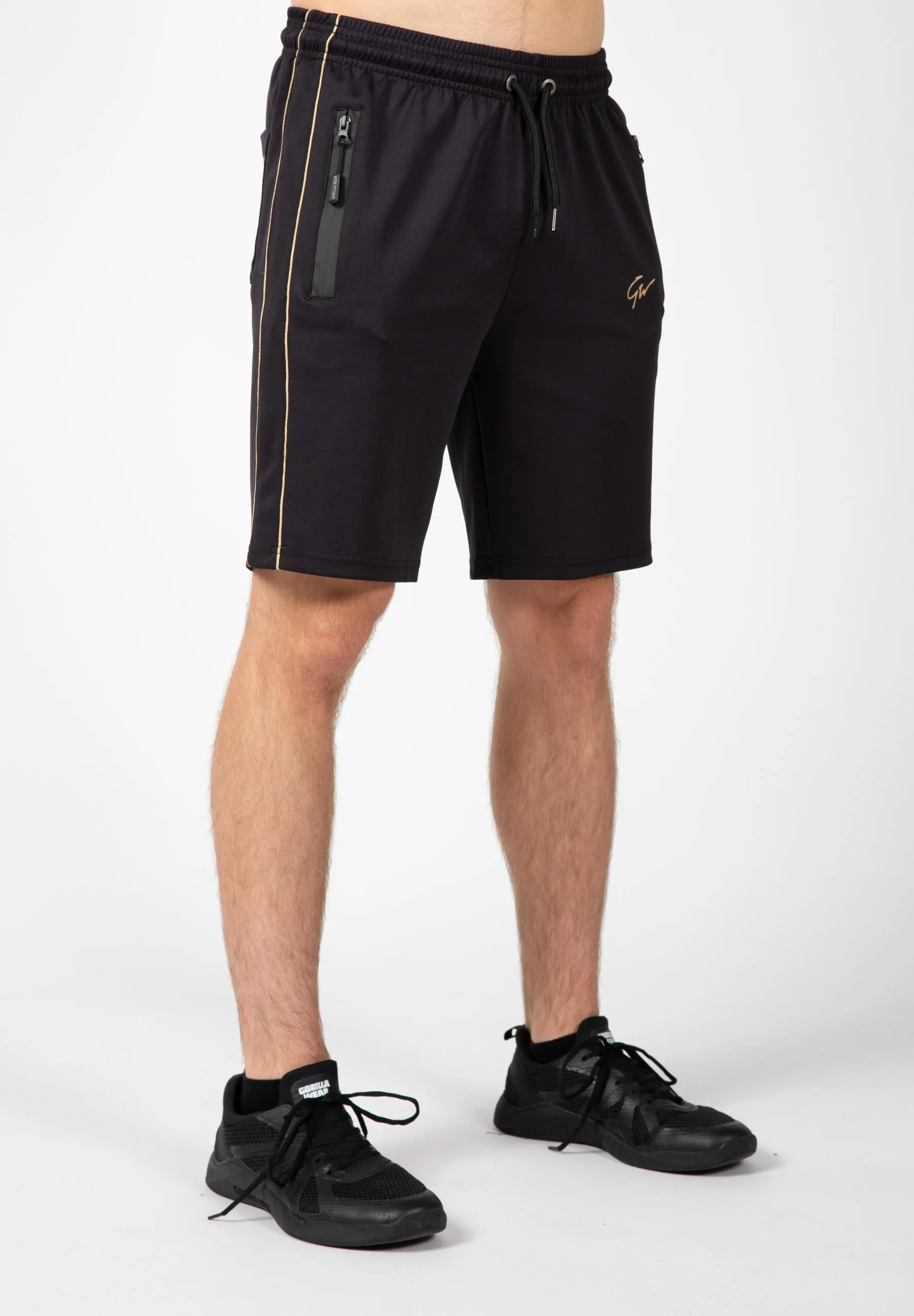 Wenden Track Shorts -Black/Gold