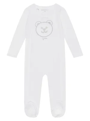White Interlock Overall (0-12M)