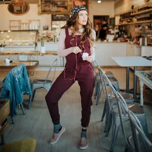 Wine Classic Overall Jumpsuit