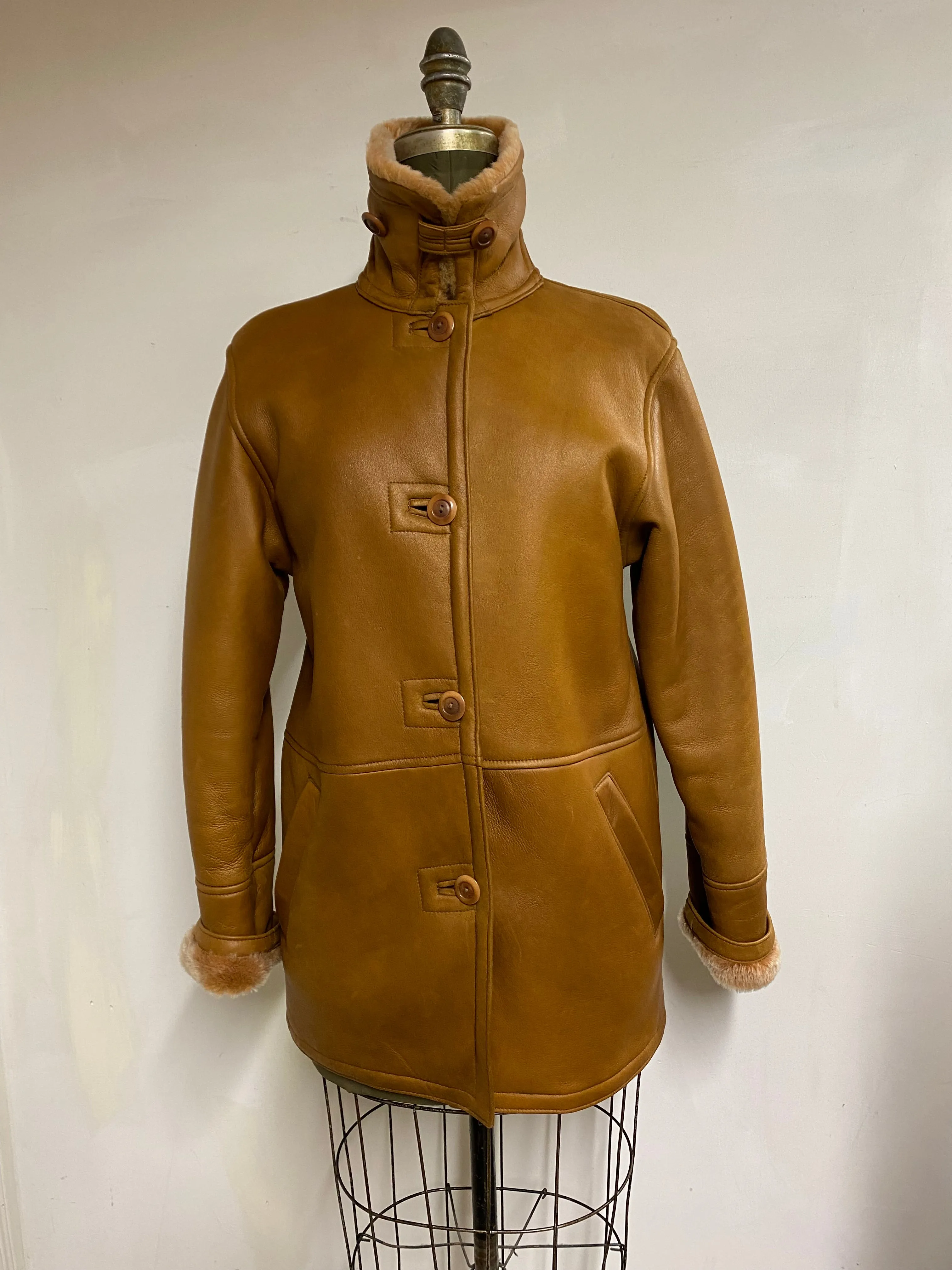 Women's Shearling Jacket- Style AB123BC