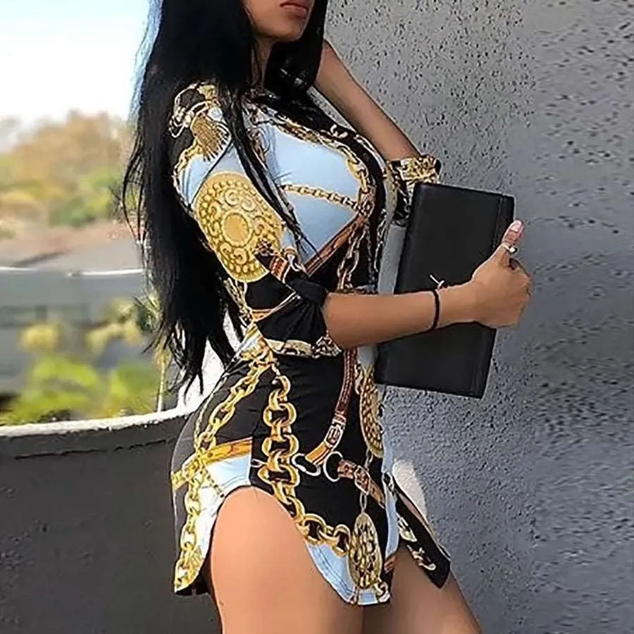 Women's Summer Long Blouse Dres*