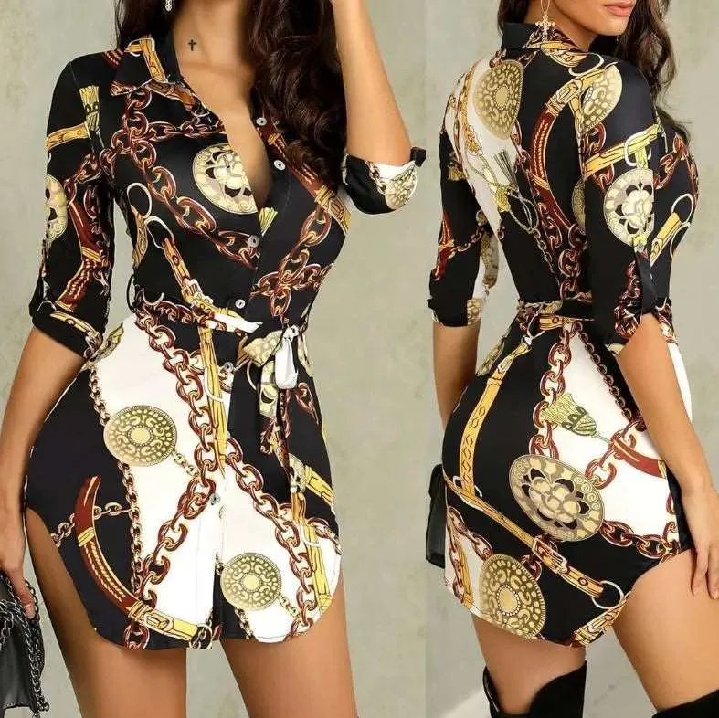 Women's Summer Long Blouse Dres*