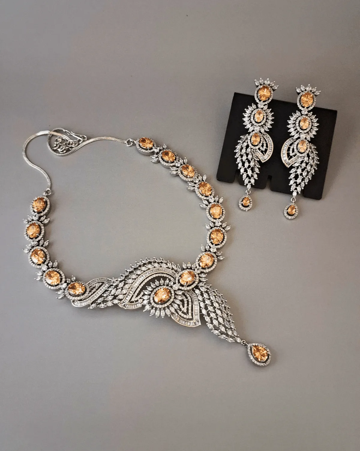 Zevarly Kshiti AD Necklace Set