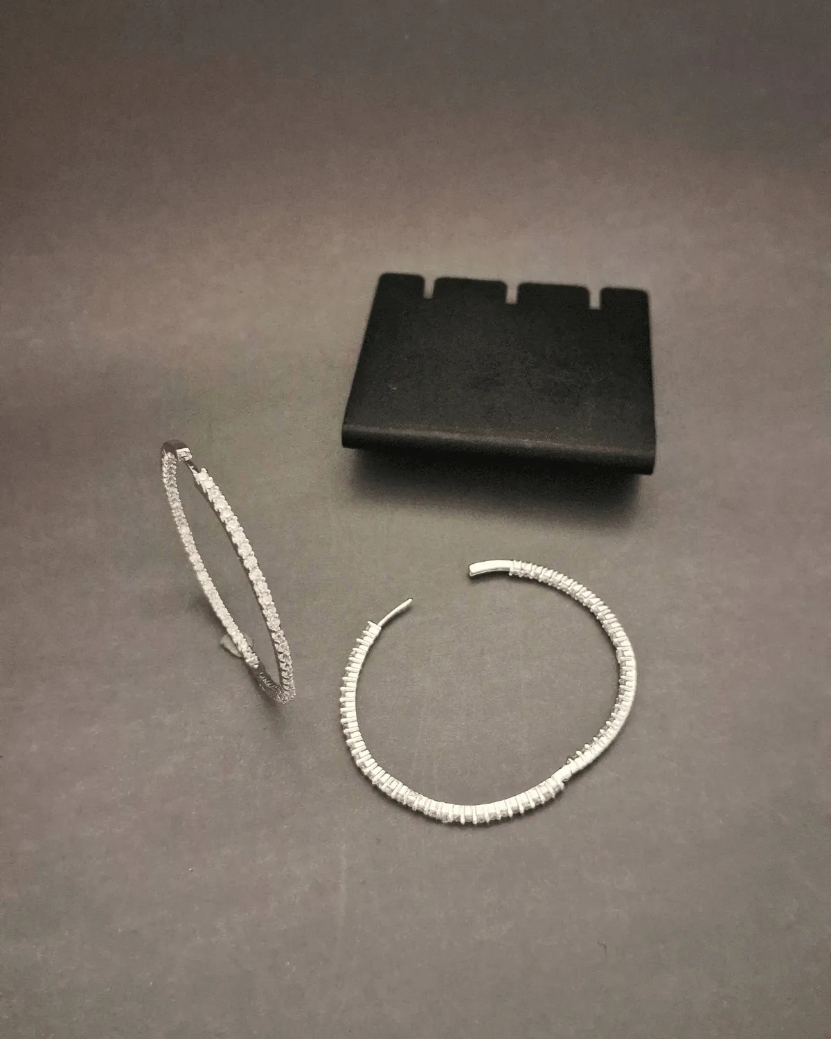 Zevarly Saanvika Ad Slick Hoop Earrings